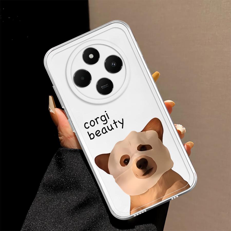 Soft Phone Cover Case for Xiaomi Poco X3 Pro X3 NFC Funny Cat Dog Pattern