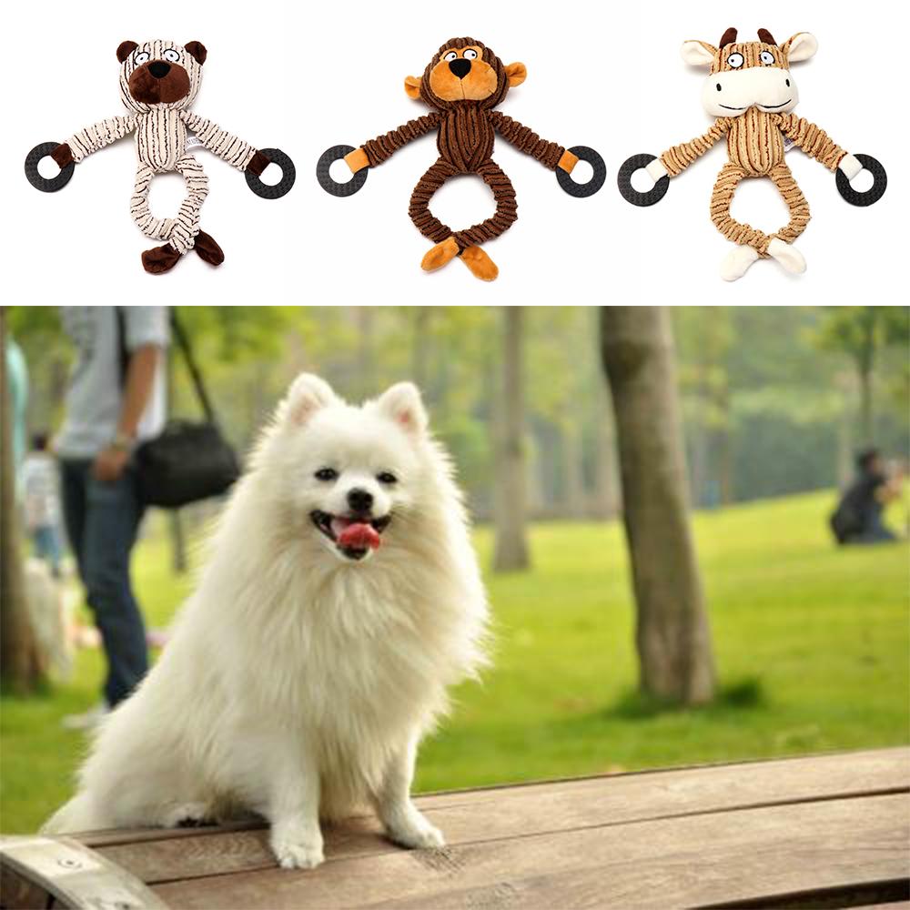 

Bison Vocalization Sound Squeaker Dog Chew Toys Puppy Interactive Bite Toy Pet Supplies