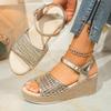 New Platform Wedge Sandals With Straps And Open Toes Fashionable And Casual Open Back Sandal For Womens Summer Sandalias 2026