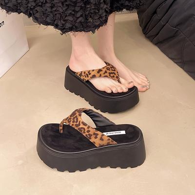Mode Zomer Mode Dikke Zool Clip Teen Dames Slippers Mode Platform Flats Slides Damesschoenen Zapatos De Mujer