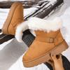 Foreign Trade Casual Cotton Shoes Women's New Autumn and Winter Velvet Thickened Warm Thick Sole Heightened Warm Snow Boots