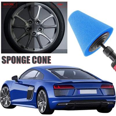 3pcs Hub Throwing Disc Drill Polishing Sponge Pads Conical Design Drill Polishing Polishing Wheel Sponge Wheel