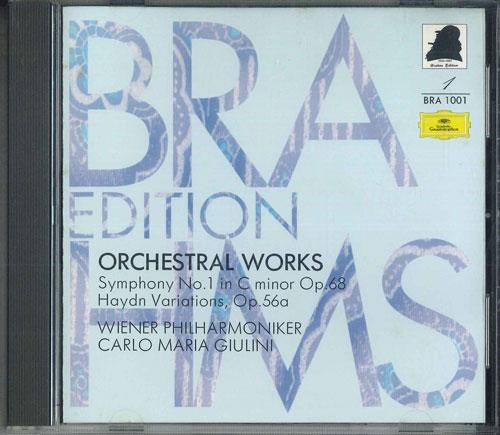 

CD CARLO MARIA GIULINI - Orchestral Works1 BRA1001 POLYGLAM Japan Classical Used