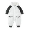 Mini Balabala Warm Fleece Hooded Romper