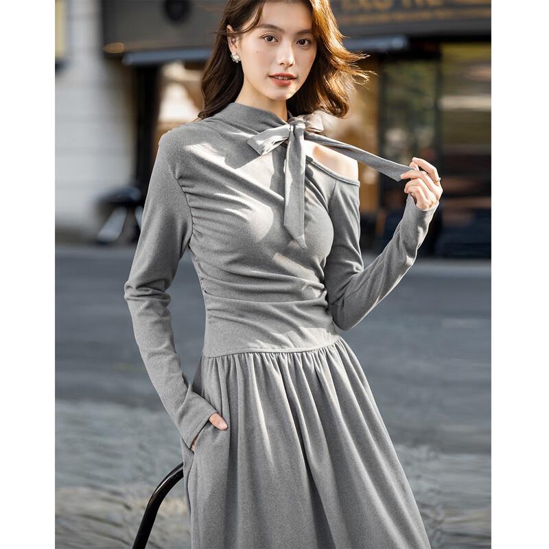 

Mokana French Elegant Long Sleeve Mid-Length Dress XL