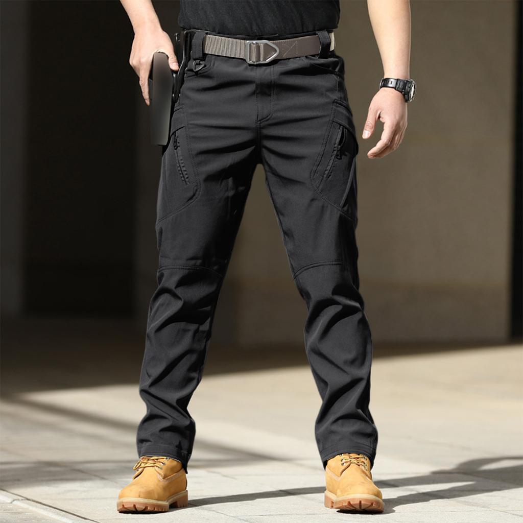 Herren Cargo-Hose Outdoor Mehrere Taschen Reißverschluss Leichter Strapazierfähiger Stretchstoff Hose