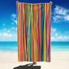 Nautical Geometric Striped Beach Towel Large Soft Absorbent Towel Ship Wheel Anchor Print Quick-Dry Lightweight Towel for Beach