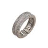 Women's Classic Adjustable Zirconia Paved Ring - Elegant, Versatile, and Luxurious