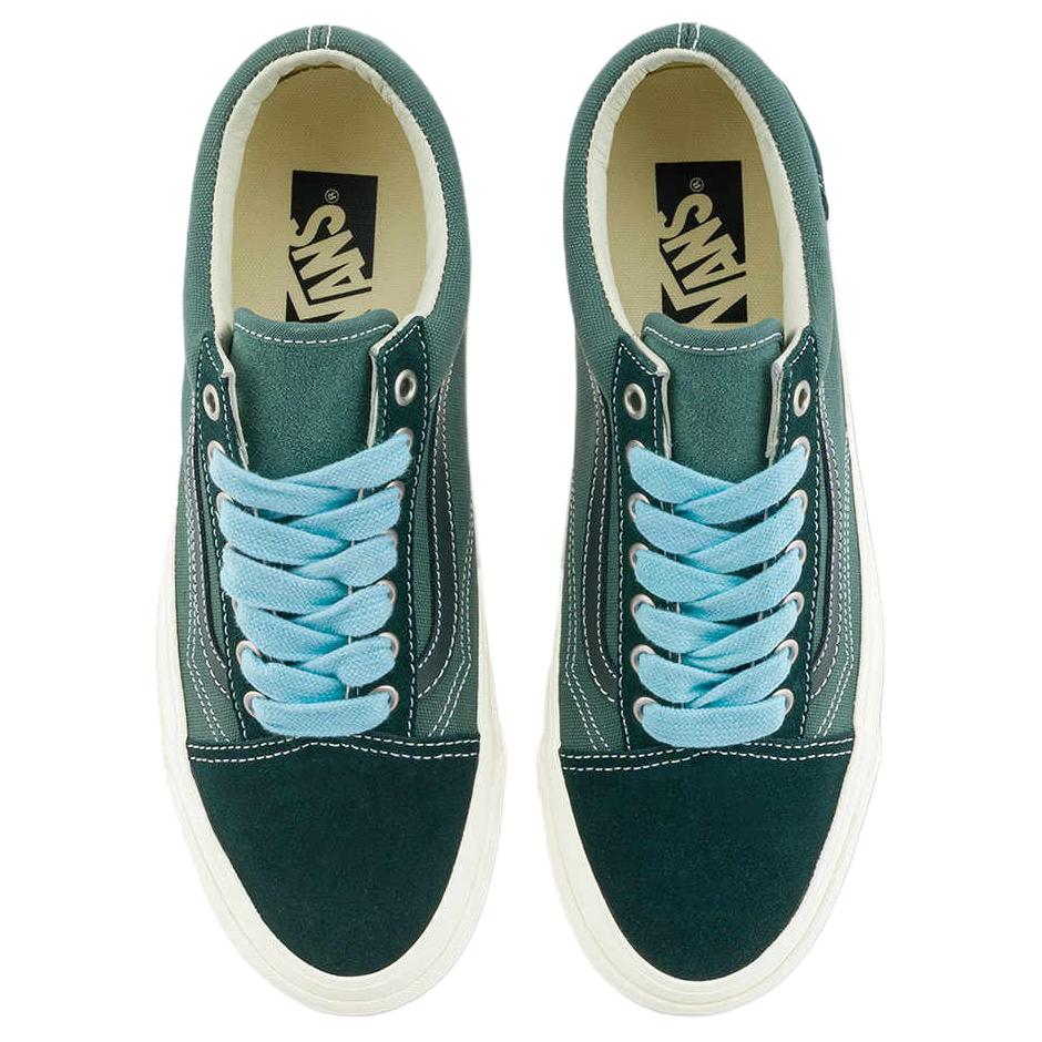 Vans LX Old Skool Premium Classic Retro Low Top Skate Shoes Unisex Sneakers Green VN000D56PRM1