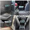 Kitbest (2 Pack Car Trash Can Bin With Lid, 120 Pcs Trash Bags And 4 Pcs Car Hooks. Mini Car Garbage Can, Dustbin Can Organizer Storage For Front
