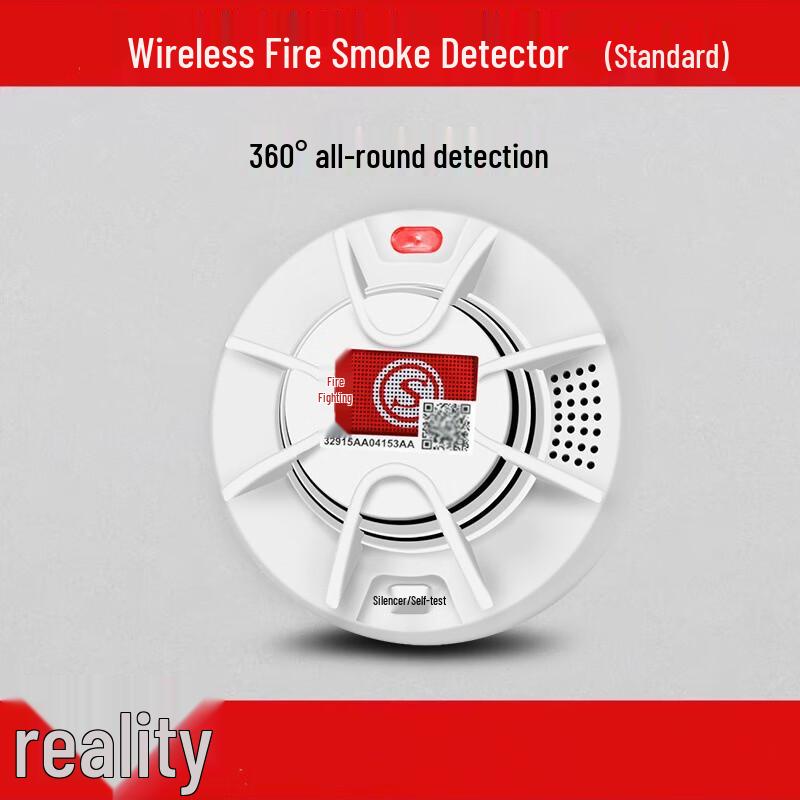 SANSHENG Wireless Smoke & Fire Detector Single Unit