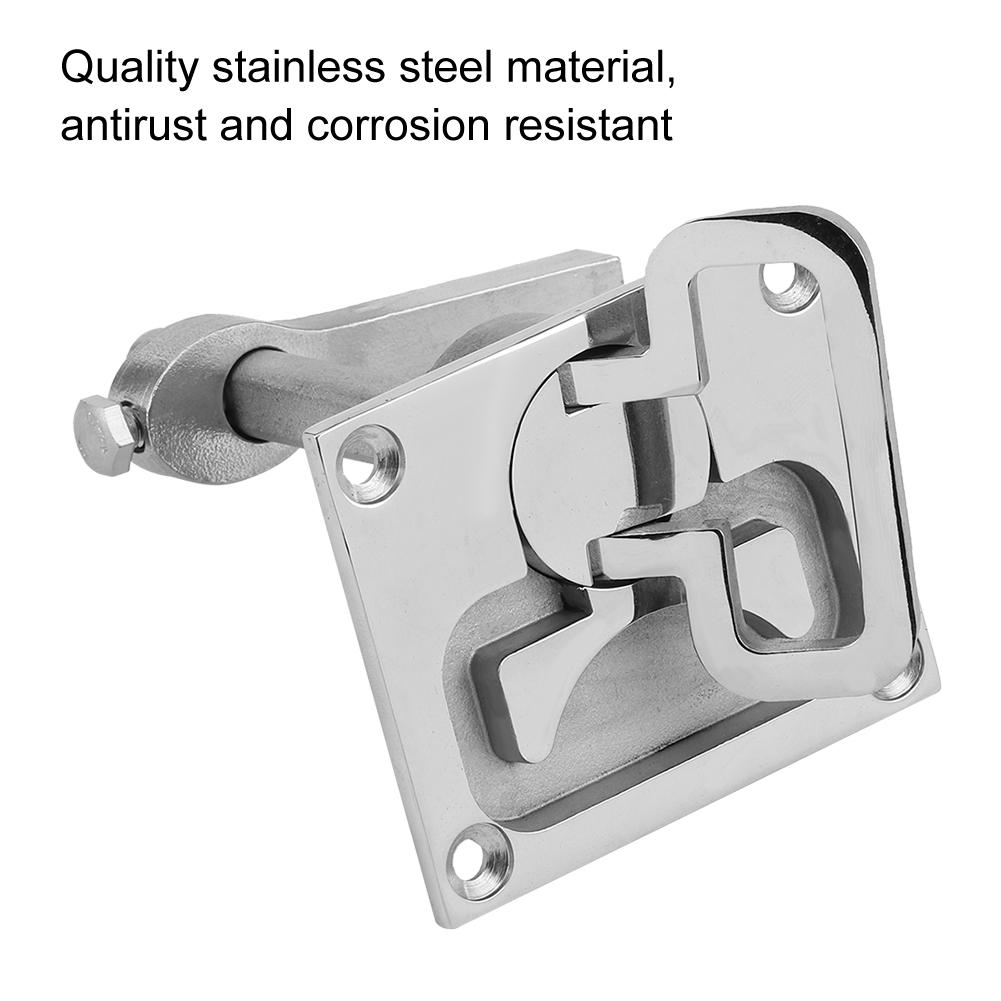 Stainless Steel Flush Mount Floor Lock Hatch Latch Hardware Accessory for Marine Boat