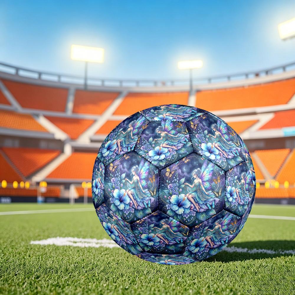 1pc Fairy Garden Night Size 5 Soccer Ball Professional Lightweight Durable Match Training Football Indoor &Outdoor Sports BallTraining Ball Y23