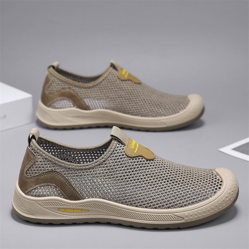 Nowe Sneakersy Męskie Oddychająca Siatka Lekkie Casualowe Buty do Chodzenia Męskie Wsuwane Buty do Jazdy Męskie Mokasyny Zapatos Casuales