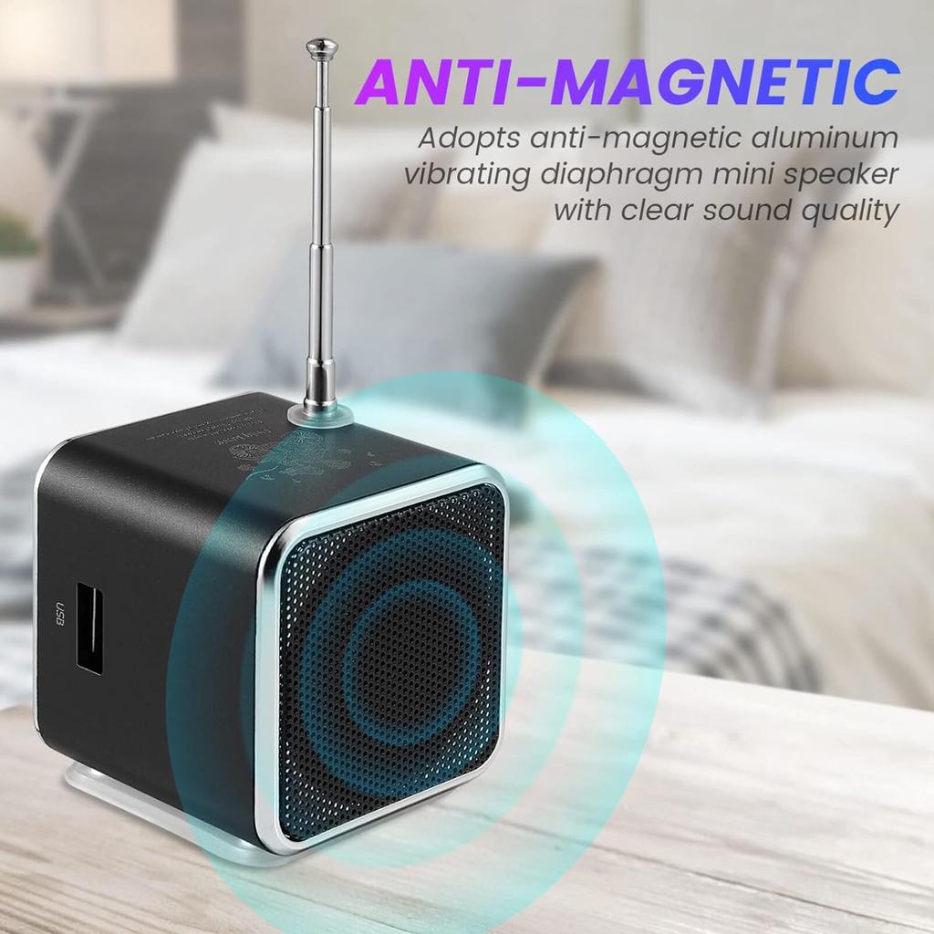 Mini Wireless Bluetooth Speaker Portable MP3 Player FM Radio Music Sound Box Support TF Card U Disk Loud Speaker
