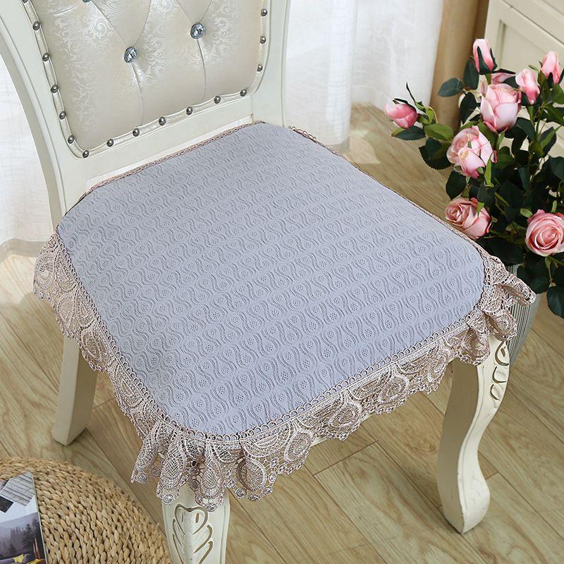 

Простая подушка для стула обеденного стола, тканевая, нескользящая, подушка для сиденья, универсальная для четырех сезонов, бытовая, дышащая, тонкая подушка для табурета Fu Lu Grey Front width 44 * length 42 [one pack]]