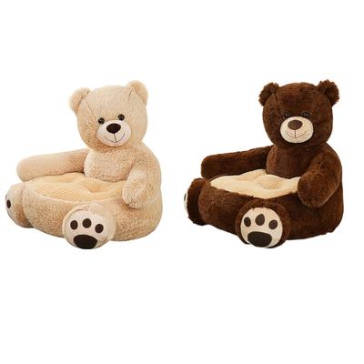 50x50x45cm Niedlicher Baby-Sofastuhl in Tierform, weicher Plüschsitzstuhl mit Stütze für Babys zum Sitzen und Kuscheln