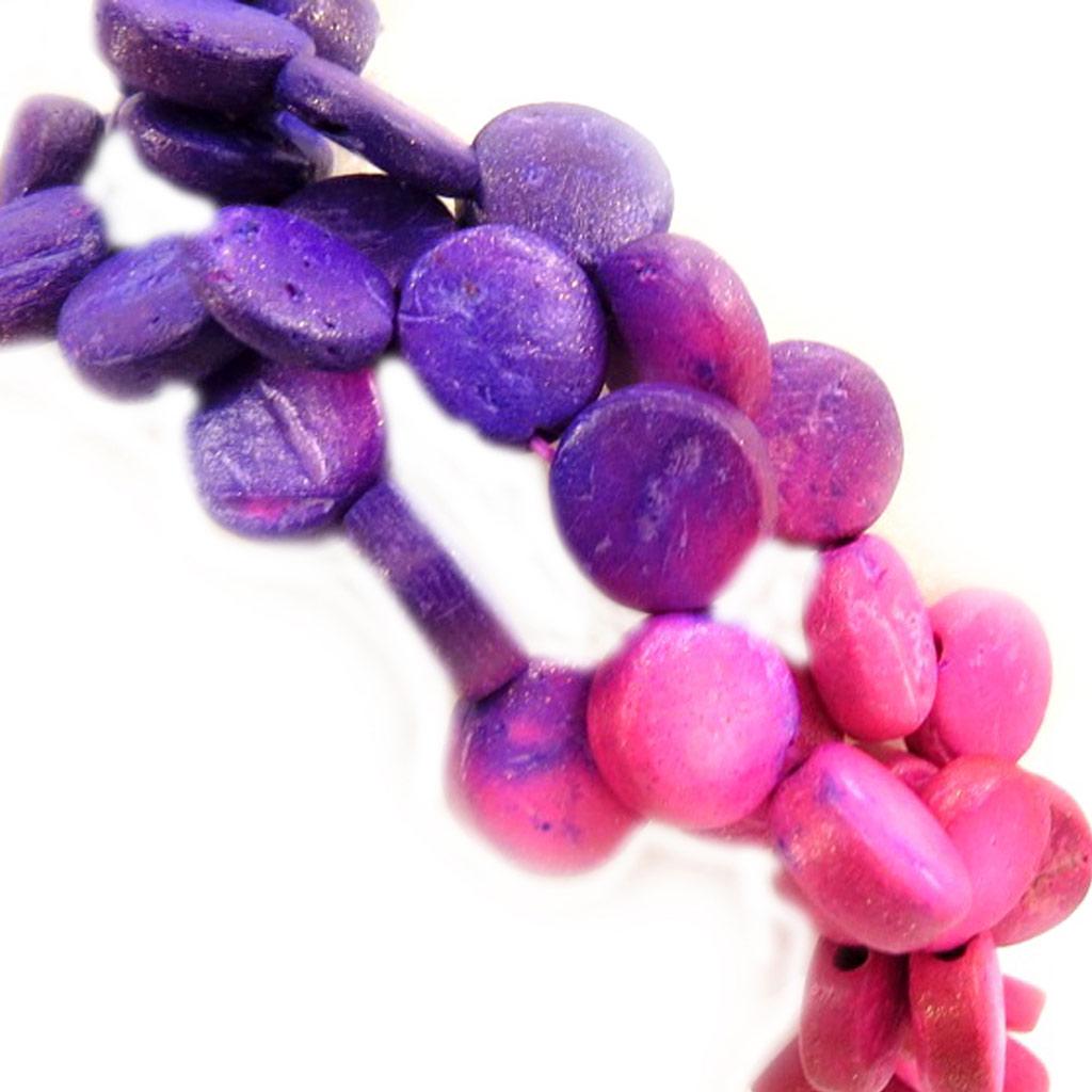 Les Trésors De Lily [L5196] - Designer Bracelet 'Amazonia' Pink Purple