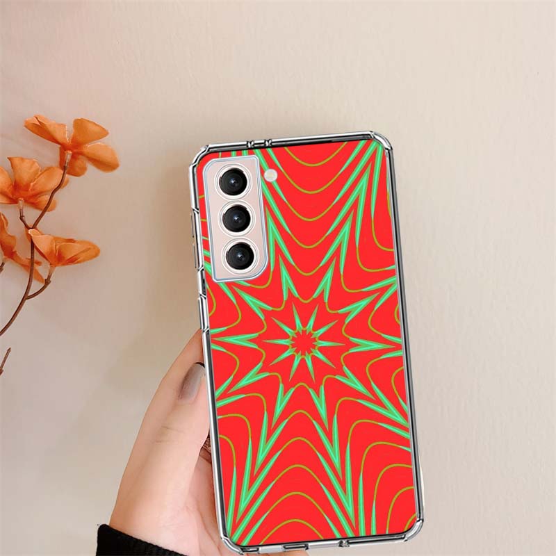 Chaotische Hypnose Klare Handyhüllen für Samsung S26 Ultra Galaxy S25 Edge S24 S23 FE S21 Plus S20 S22 S10 Hülle Gemustert Kompati