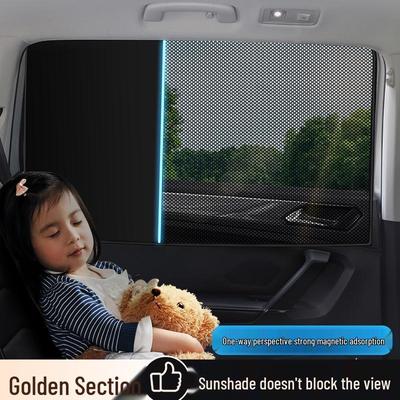 Magnetic Car Side Window Sunshade Curtain for Baby Protection and Privacy