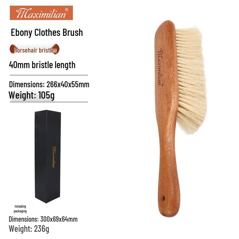 Maximilian Solid Wood Horsehair Brush for Wool & Cashmere Coats 809150/809151