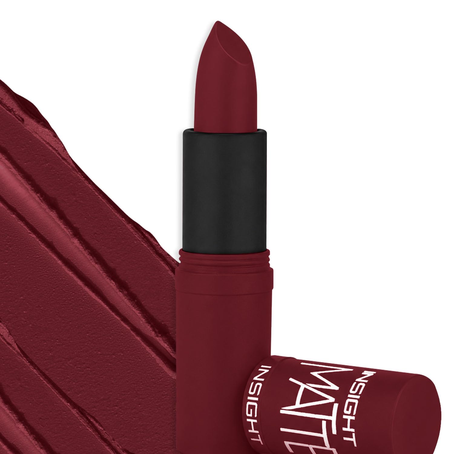 INSIGHT Matte Lipstick | Soft Matte Finish | Highly Pigmented Formula | Ultra Creamy | Intense Color Payoff | Fade-Proof Lipstick | MERRY BERRY-4.2g
