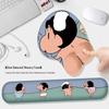 Adorable 3D Cartoon Mouse Pad with Wrist Rest – Soft, Creative Keyboard and Desk Mat
