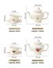 Ceramic Black Tea Mug Saucer Retro Afternoon Tea Coffee Cup Teapot Saucer Sets Couple Cup Set Home Creative Drinkware Mug Gift