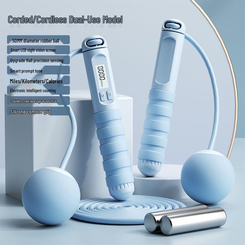 Electronic Cordless Jump Rope for Adult Fitness & Weight Loss