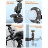 Magnetic Quick Release Mount For Action Cameras With 360 Degree Double Ball Heads And AntiSlip Clamp
