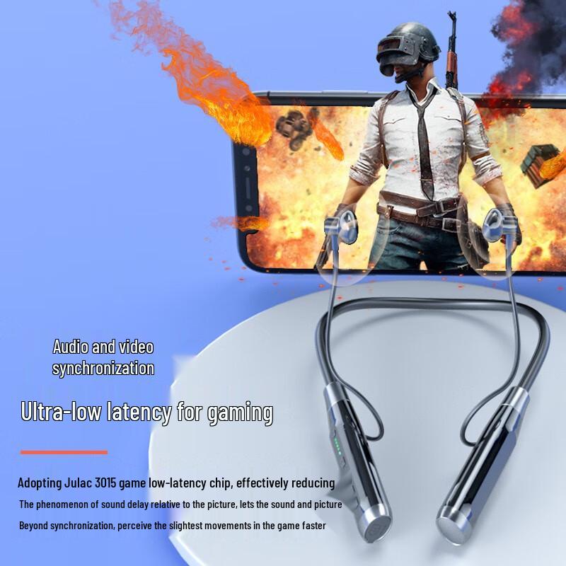 OAKS A12 Wireless Bluetooth Neckband Earphones