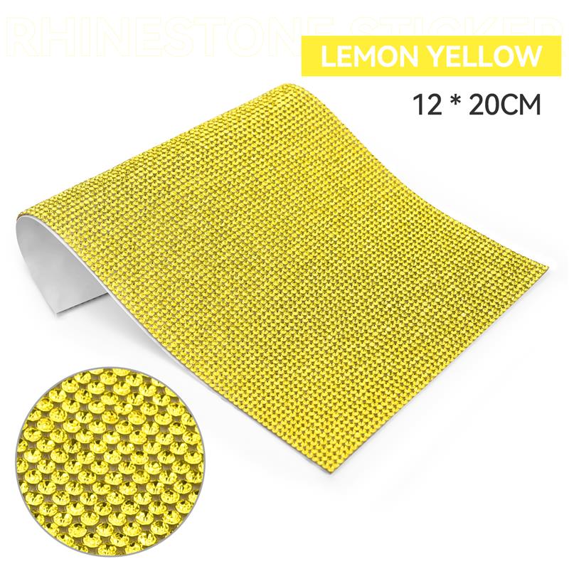 Self Adhesive Rhinestone Sticker Tape DIY Decoration 12x20cm Diamond Sticker For Arts Crafts DIY Car Phone Clothes Decoration
