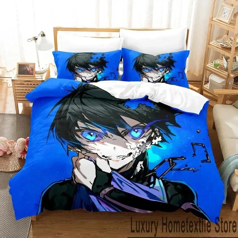 

3D Design Printed Design Anime Blue Lock Bed Linen Kit Boys Girls Twin Size Queen Dimension King Size Size Quilt Cover Pillowcase Bed boys Adult Home EU Single 135x200cm