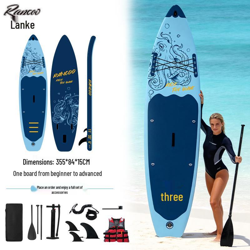 Lanko Inflatable Paddle Board - Universal PVC SUP for Surfing & Paddling