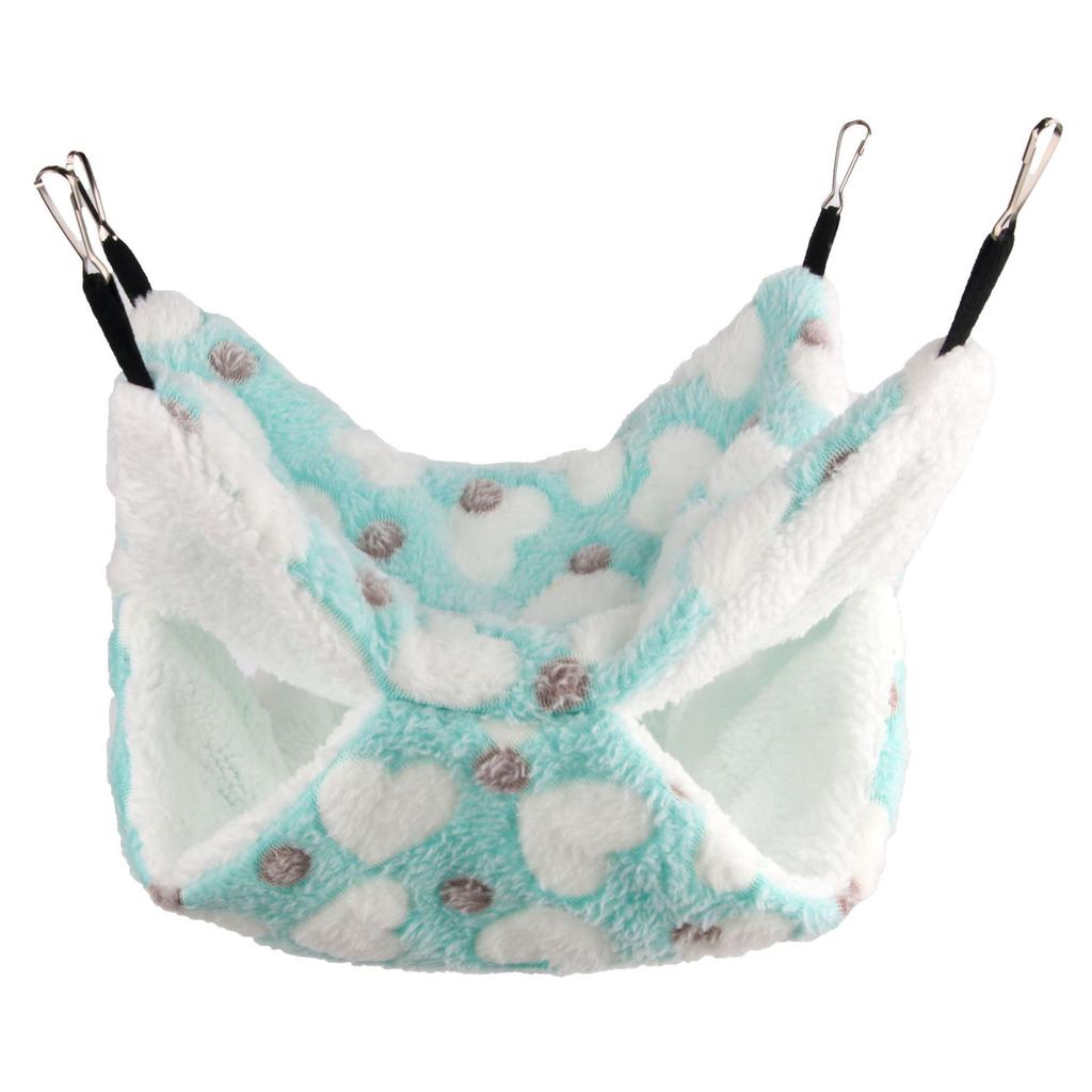 Double Layered Hamster Cage Sleeping Hammock Print Guinea Pig Clothes Bed Rodent Hammock Cage Little House