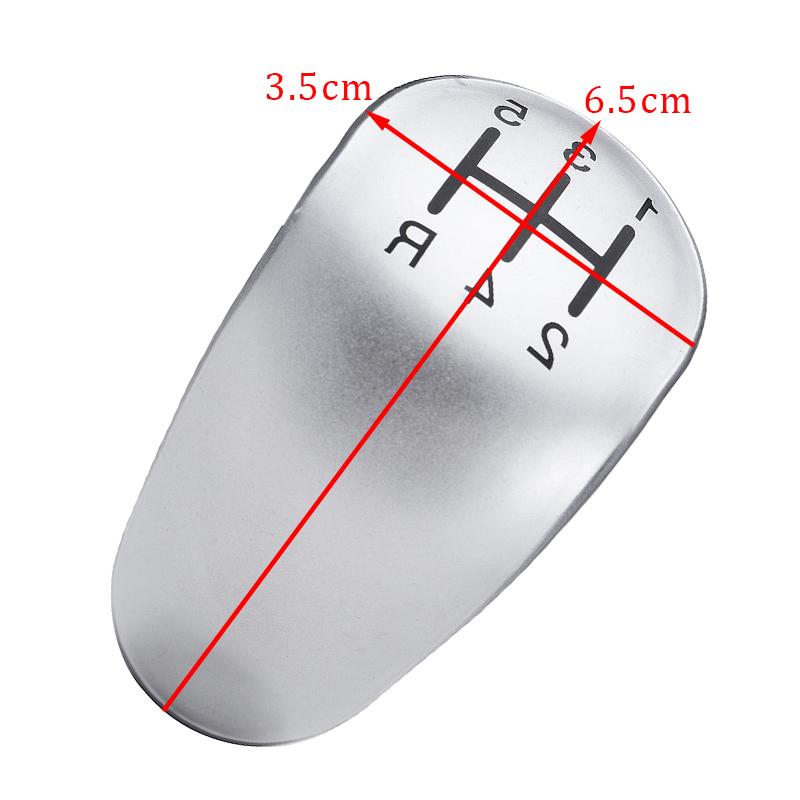 Car Gear Shift Knob Badge Emblem Cap Knob Cover 5/6 Speed Insert Replacement For Ford For Fusion Fiesta V Tourneo Connect