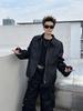 Men's High Street Trendy PU Leather Plaid Jacket - Autumn/Winter Short Casual Style