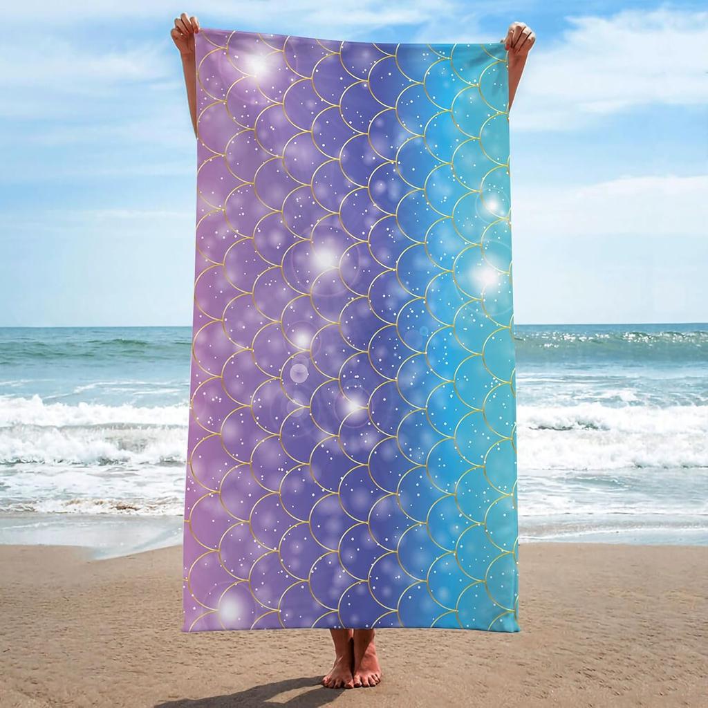 Beach Towel Large Sand Free Towels for Travel,Quick Dry Absorbent Swimming Beach Towels Pool Yoga Gym Camping Pink Watermelon