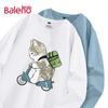 Baleno Men's JPB Working Cat Graphic Long-Sleeve T-Shirt