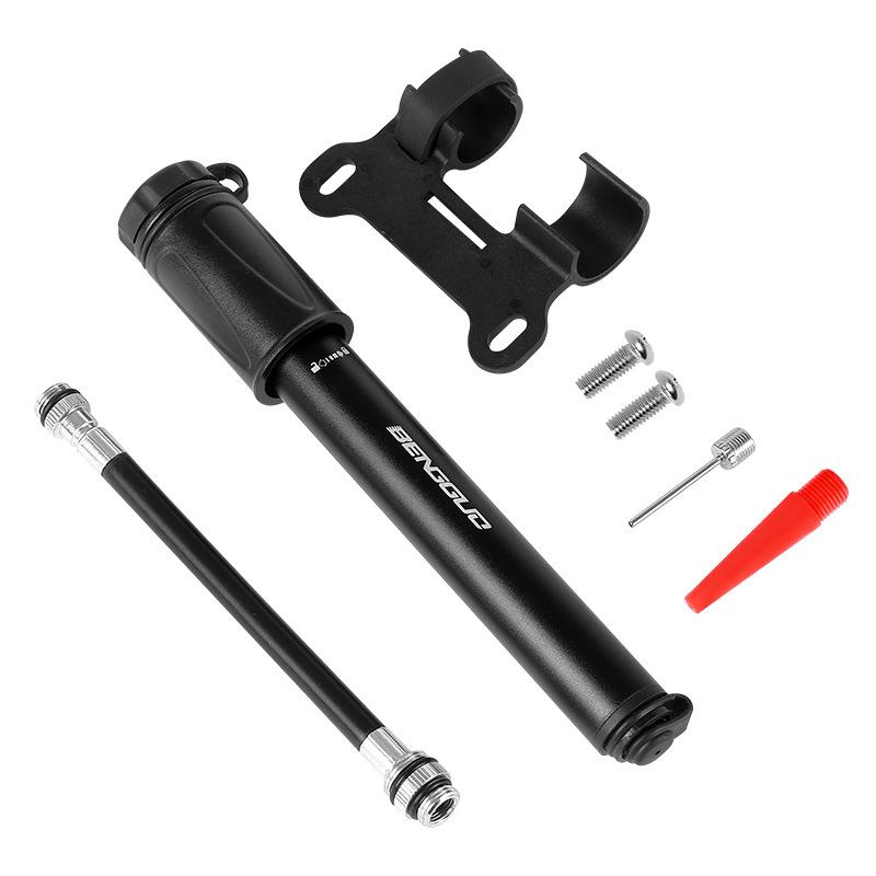 Portable Bike High-Pressure Pump Mini Aluminum Alloy Bike Pump Schrader Presta Valve MTB Road Bicycle Pump Cycling Accessories чёрный