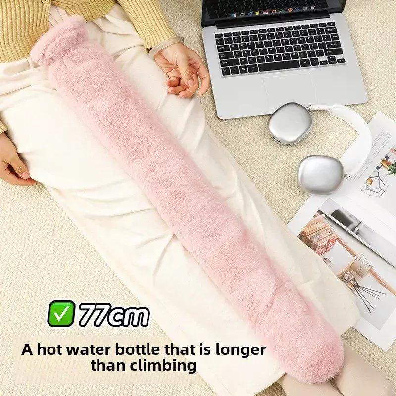 Extended Hot Water Bottle Pillow, Long Version, Thickened, Water-Fillable, for Sleeping, Foot Warmer, Extended Version, Hand Warmer