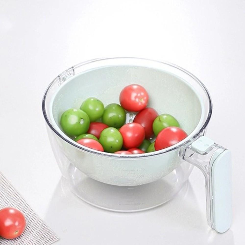 Multifunctional Rice Washing Basket Double Layer Food Cleaning Box Draining Basket  Kitchen