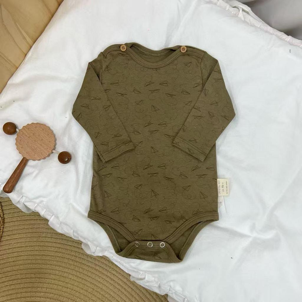BabyClothes Unisex A-Category Cotton Infant Bodysuit Set – 3-Piece Seasonable, Cute Cartoon Pattern Diaper Cover