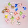 50Pcs New Cute Resin Small Sparkling Butterfly Flat Back Ornament Jewelry Making Manicure Hairwear  Accessories