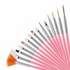 15pcs Dotting & Line Drawing Nail Art Brush Set Gel Polish Dot Pen Detailing Striper Brushes Manicure Decorating Kit Tools