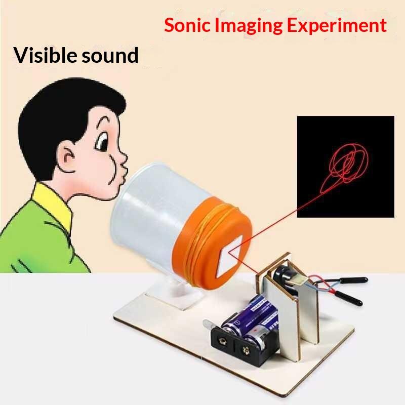 1 Set Hand Assembled Models Diy Acoustic Imaging Device Fun Science Experiment Technology Toys Teaching Experiment Props