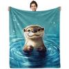 Elephant Throw Blanket for Couch Bed Sofa, Cute Animal Blanket Gift for Women & Animal Lovers