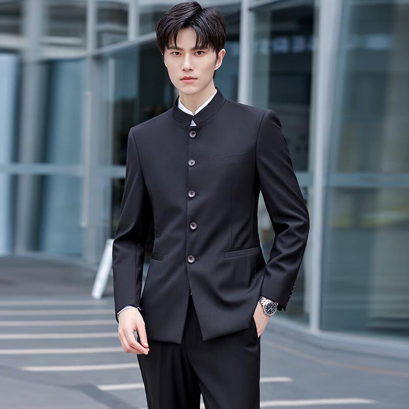Blazer Traje Zhongshan Teluoman Nuevo Estilo Chino Cuello Alto