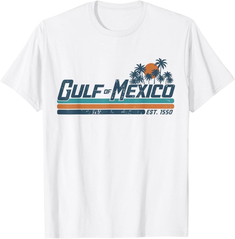 

Gulf of Mexico Est 1550 Retro Vintage Beach Unisex T-Shirt 2XL