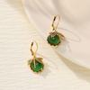 European and American New Fashion Retro Dragonfly Shape Imitation Crystal Inlaid Personalized Versatile Women's Earrings